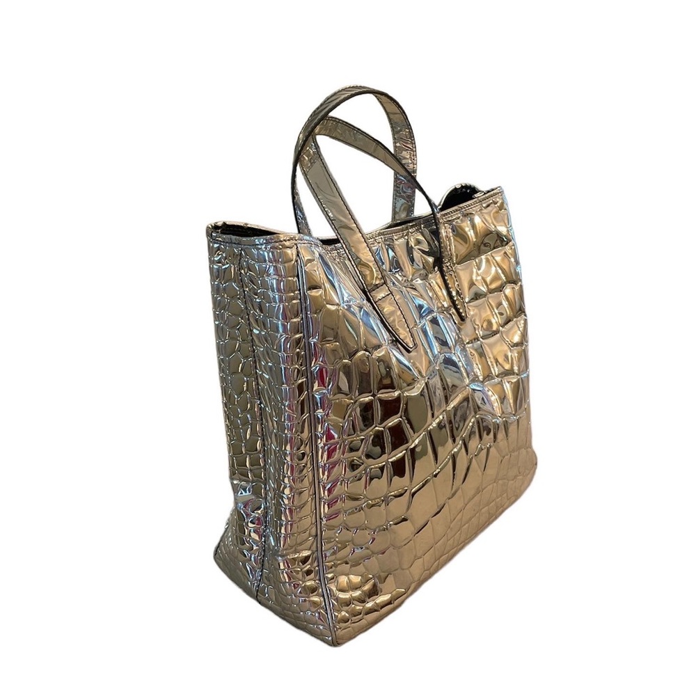 YSL SILVER GATOR Tote Bag!
